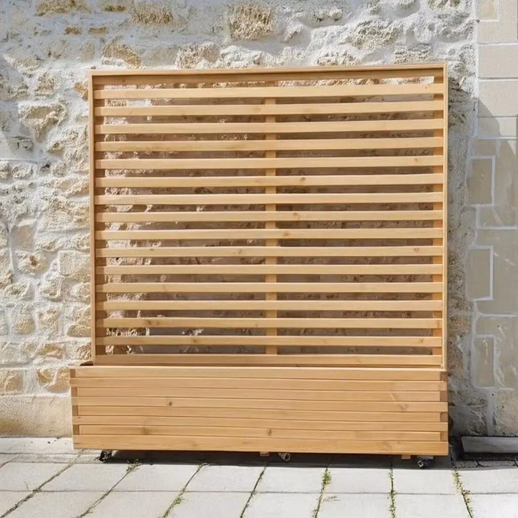 Access Garden Products Brown Pine Wooden Flower Trough Planter – 2