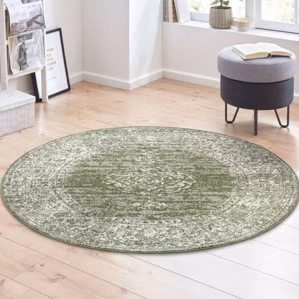 THE RUGS Velours Meridional Vintage Oriental Green Living Room Rug W: 120 cm, L: 170 cm – 3