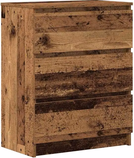 Berkfield Home Rustic Old Wood Sideboard in Brown, W/D/H: 60 x 35 x 76 cm – 1