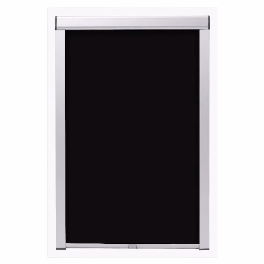 Berkfield Home Blackout Roller Blind in Black, Thermal Insulating Polyester – 2