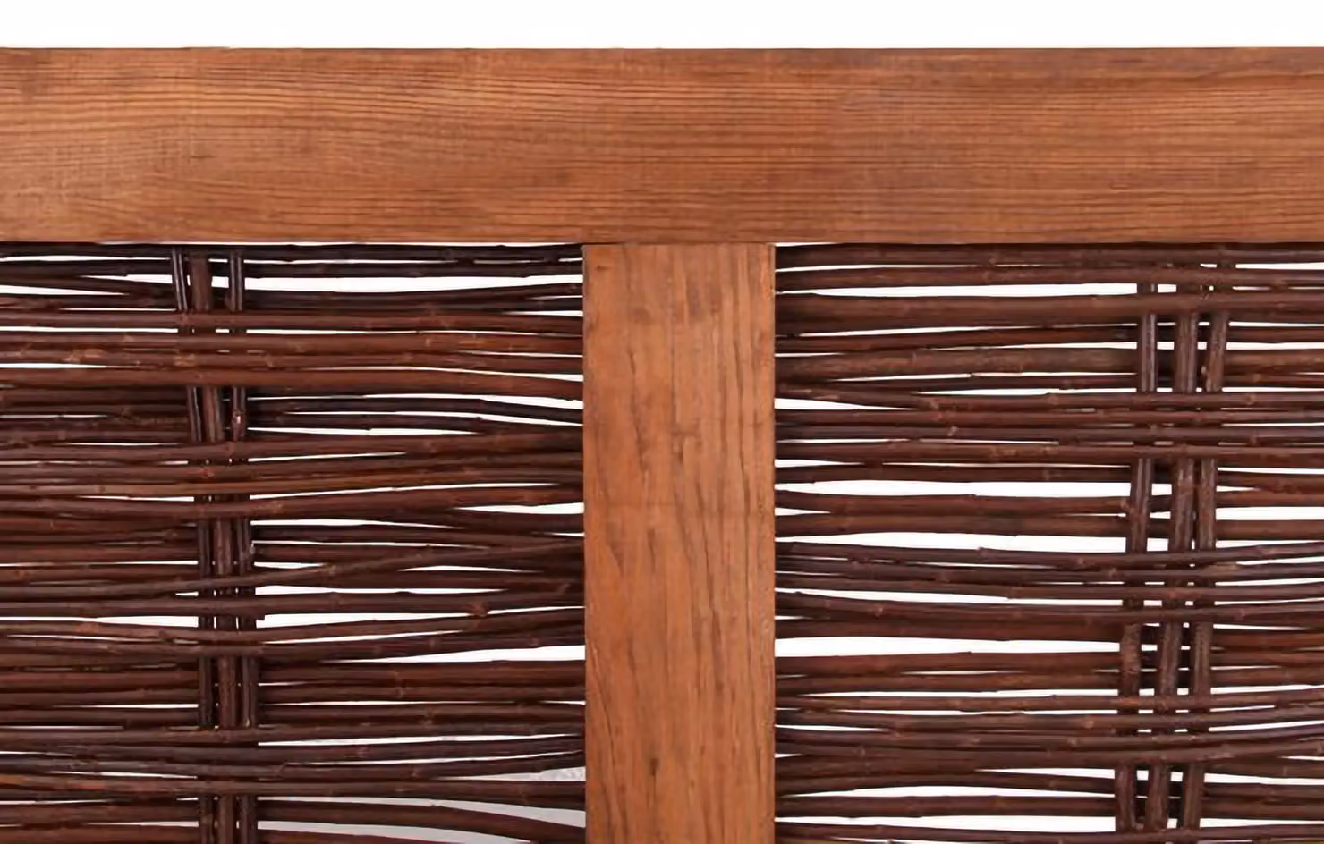 Primrose Premium Handwoven Willow Hurdle Fence Panel, Brown, W: 182.88 cm, H: 91.44 cm – 3