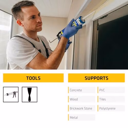 Sika Flexible White Acrylic Sealant 300 ml – 3