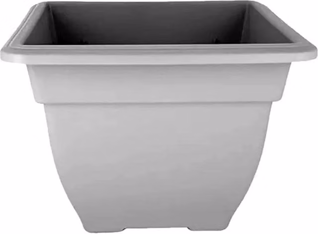 SPETLEK Grey Large Square Bell Planter Plastic Pot W/D/H: 38 x 100 x 15 cm – 1