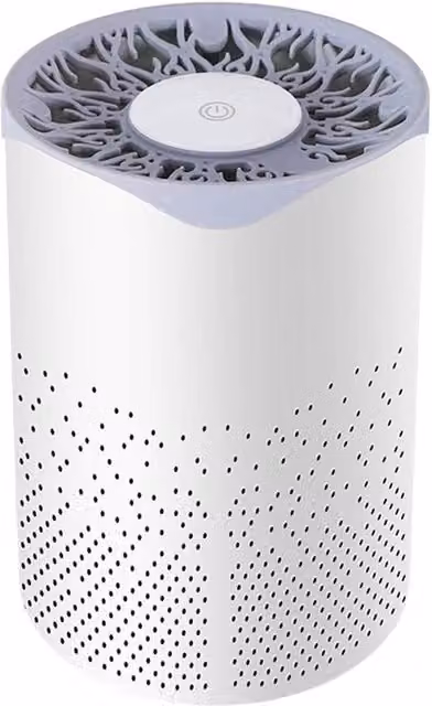 FLAVORA Medical Grade HEPA Air Purifier in White, W/D/H: 100 x 100 x 18 cm