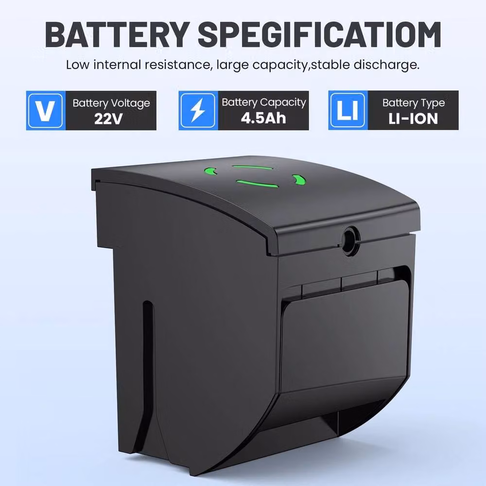 PAWNORA 22V 4.5Ah Replacement Battery for Cordless Vacuum, Black – 3