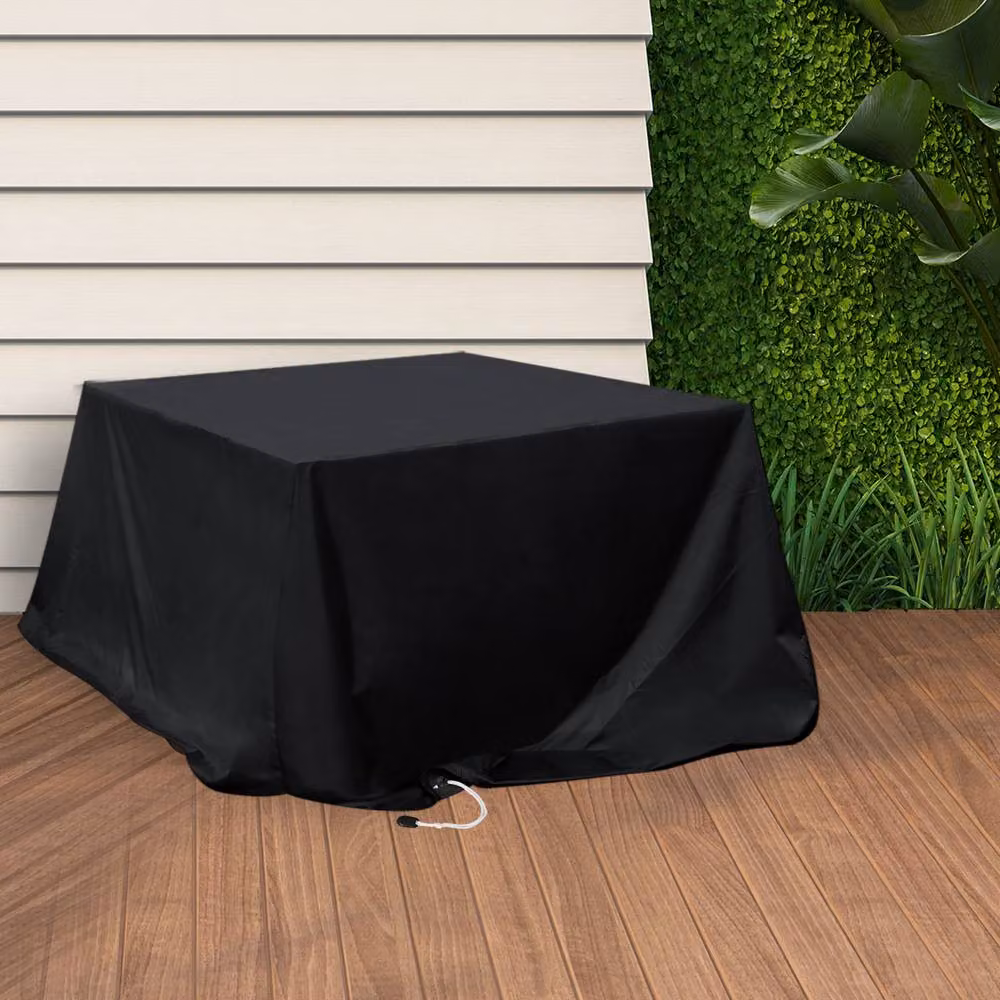 Marlow Waterproof Black Outdoor Furniture Cover with UV Protection for Gardens, 150 cm – 2