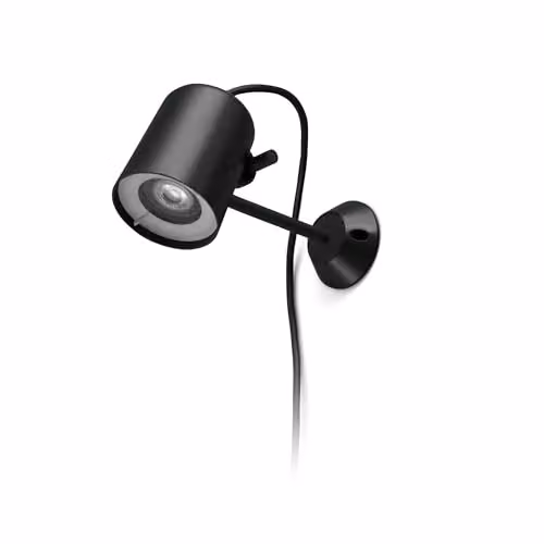 Netlighting Flow Black IP65 Adjustable Outdoor Spotlight and Ground Spike with GU10 Bulb