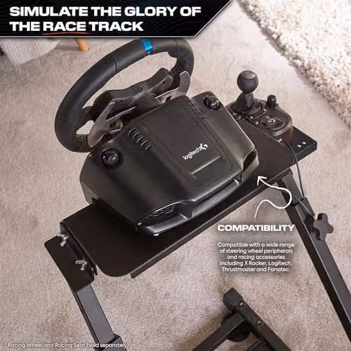 X Rocker Racing Wheel Stand and Simulator Cockpit in Black – 5