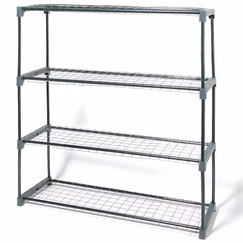 Primrose 4-Tier Green Garden Greenhouse Staging, W/D/H: 107 x 92 x 32 cm – 1