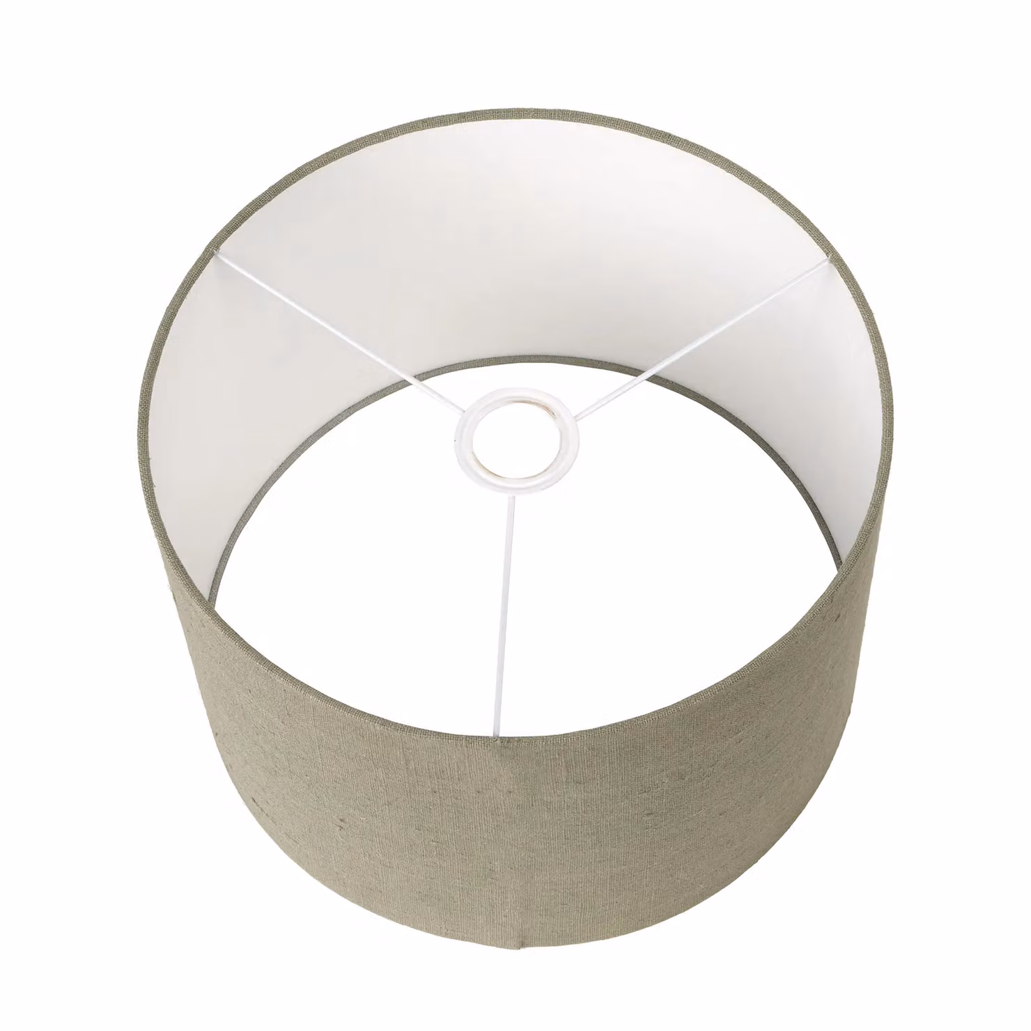 Ruma Sage Green Linen Cylinder Floor Lamp Shade, Diameter: 30.48 cm – 2