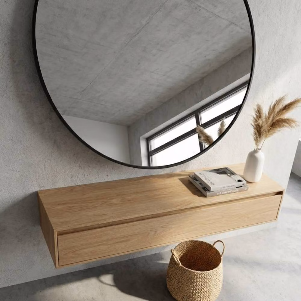 Garden Greatness Relica Large Round Black Wall Mirror, Diameter: 61 cm – 2