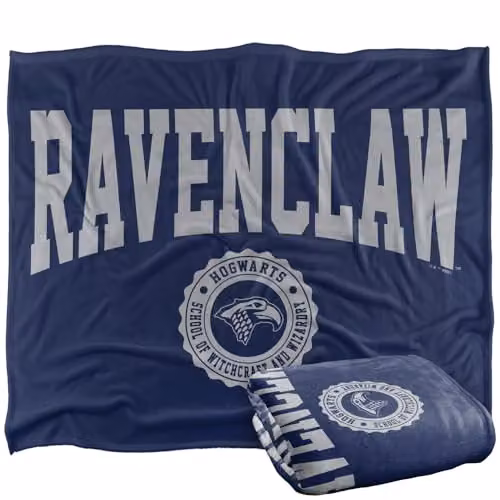 Warner Bros. Harry Potter Ravenclaw Seal Super Soft Fleece Throw Blanket, Multicolour, W: 152.4 cm x D: 127.0 cm – 1