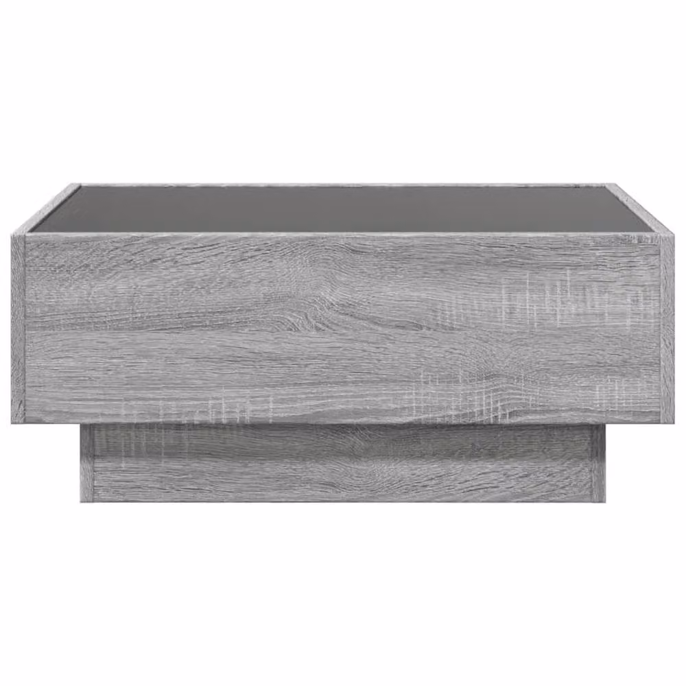 Berkfield Home LED Coffee Table in Grey Sonoma, W/D/H: 70 x 50 x 30 cm – 3