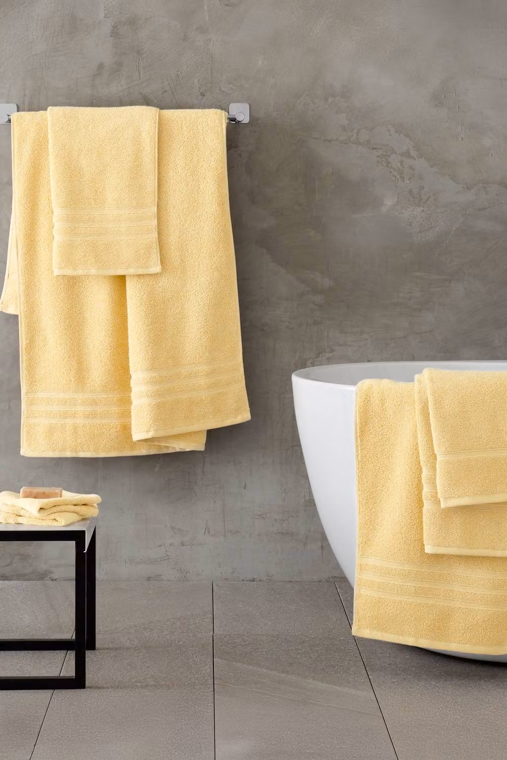 Catherine Lansfield 6 Piece Zero Twist Cotton Towel Bale Set in Yellow – 2