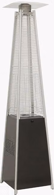 Pacific Lifestyle Pyramid Patio Heater in Black Steel