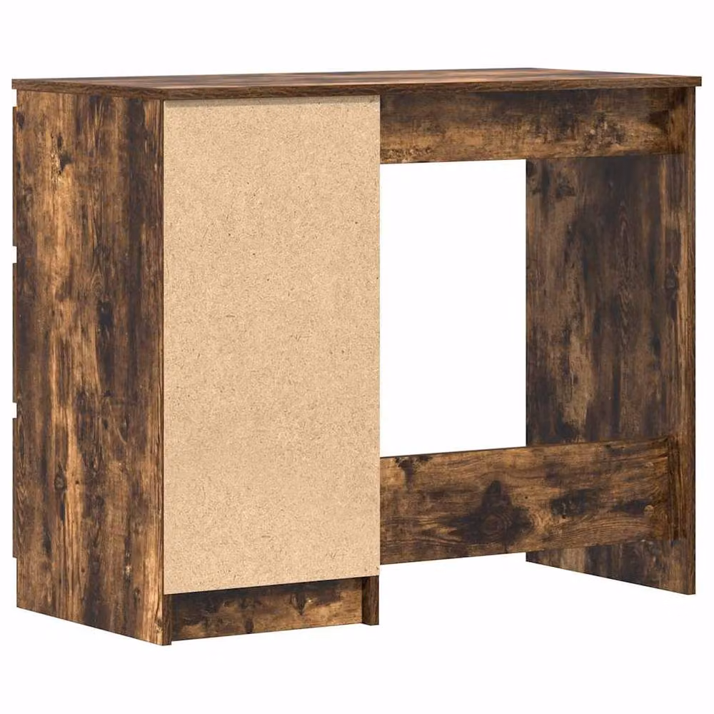 Berkfield Home Elegant Writing Desk in Smoked Oak Brown, W/D/H: 90 x 45 x 76 cm – 6