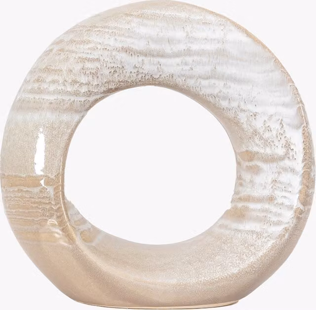 Perch & Parrow Cove Large Abstract Ceramic Tabletop Sculpture in Grey