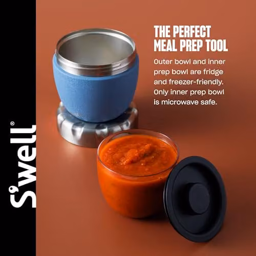 S'well Eats Stainless Steel Food Bowls, 636ml, Blue – 4