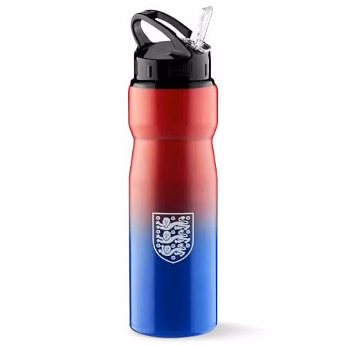 Hy-Pro International Aluminium Sports Water Bottle with Straw, 750ml, Red, Blue and Multicolour – 1