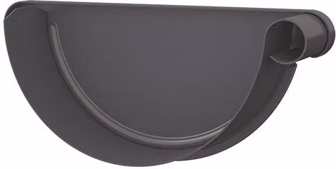 Lindab Galvanised Steel Gutter Box, Grey, 190mm