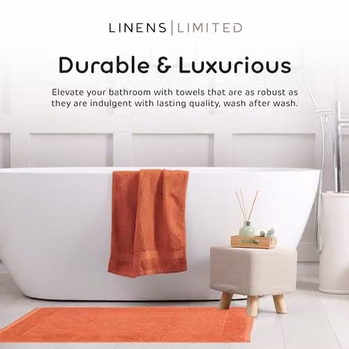 Linens Limited Turkish Cotton Hand Towel in Terracotta – 2