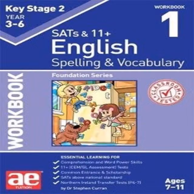 Warren J. Vokes KS2 Spelling and Vocabulary Workbook 1 Paperback Multicolour