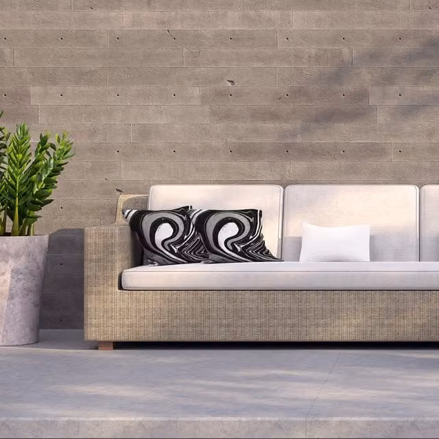Benjamin Tate Design LTD Black Marbled Graphic Square Outdoor Cushion, W: 60 cm, H: 60 cm