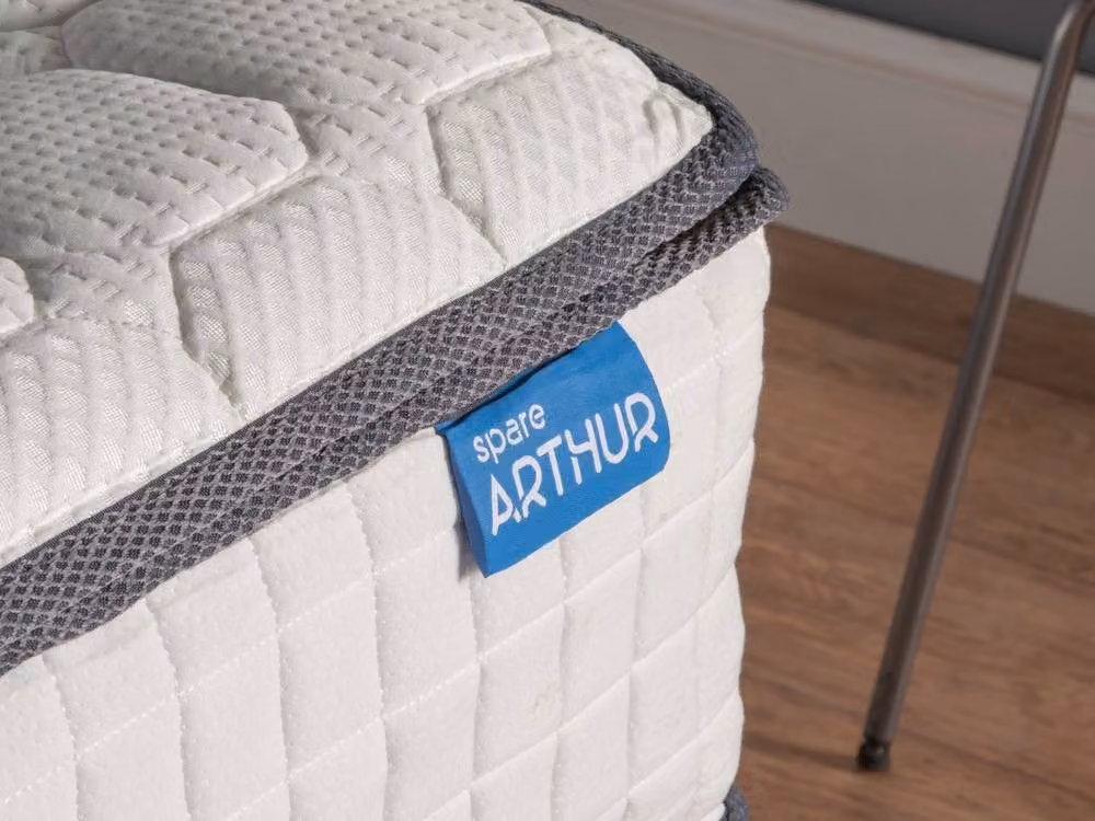 Arthur Sleep Spare Arthur 1500 Medium Firm Hybrid Mattress in White, Super King, W/D/H: 200 x 200 x 32 cm – 3