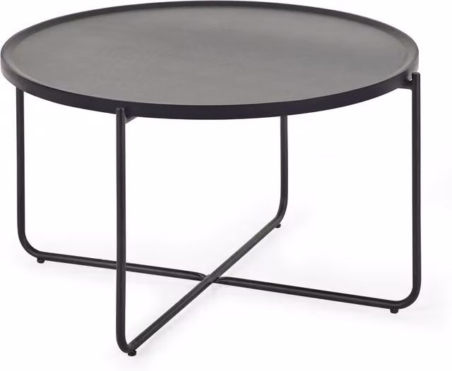 Julian Bowen Sagrada Coffee and Lamp Table Set in Black Metal