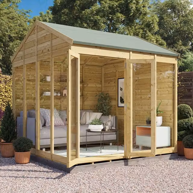 BillyOh Switch Apex Tongue and Groove Summerhouse in Brown