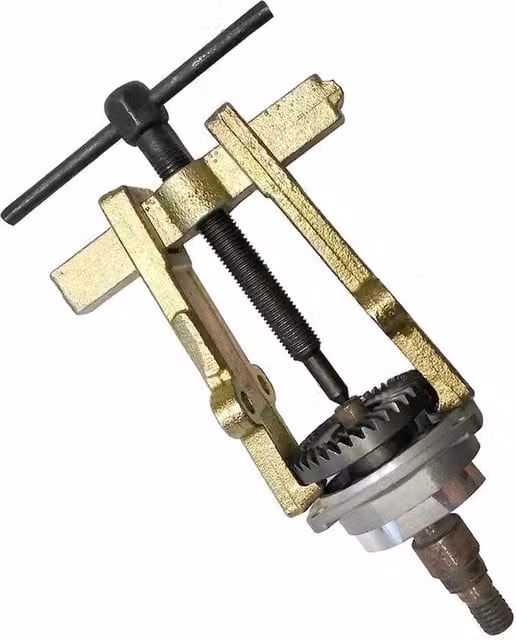 SPETLEK 3 inch 2-Jaw Car Gear Bearing Puller Pump for Motorcycles in Gold and Black
