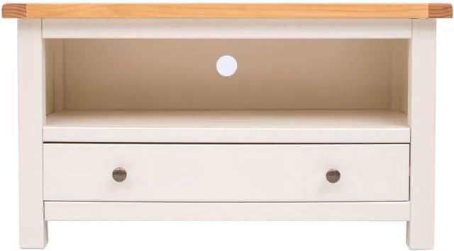 Cabinet Bits Maggiori White 1 Drawer TV Cabinet