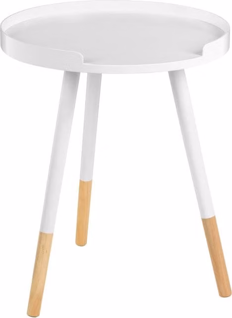 Orsina Round Wooden Side Table by Interiors by Premier in White