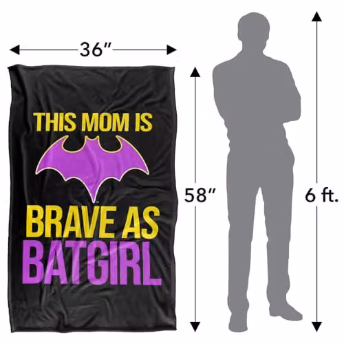 Warner Bros. Batgirl Brave As Batgirl Super Soft Fleece Throw Blanket, Multicolour, W: 91 cm x D: 147 cm – 4