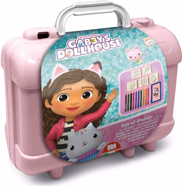 Multiprint Gabby’s Dollhouse Travel Kids Activity and Craft Set, Pink