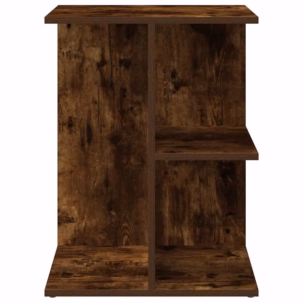Berkfield Home Set of 2 Smoked Oak Bedside Tables in Brown, W/D/H: 46.5 x 29 x 61 cm – 4