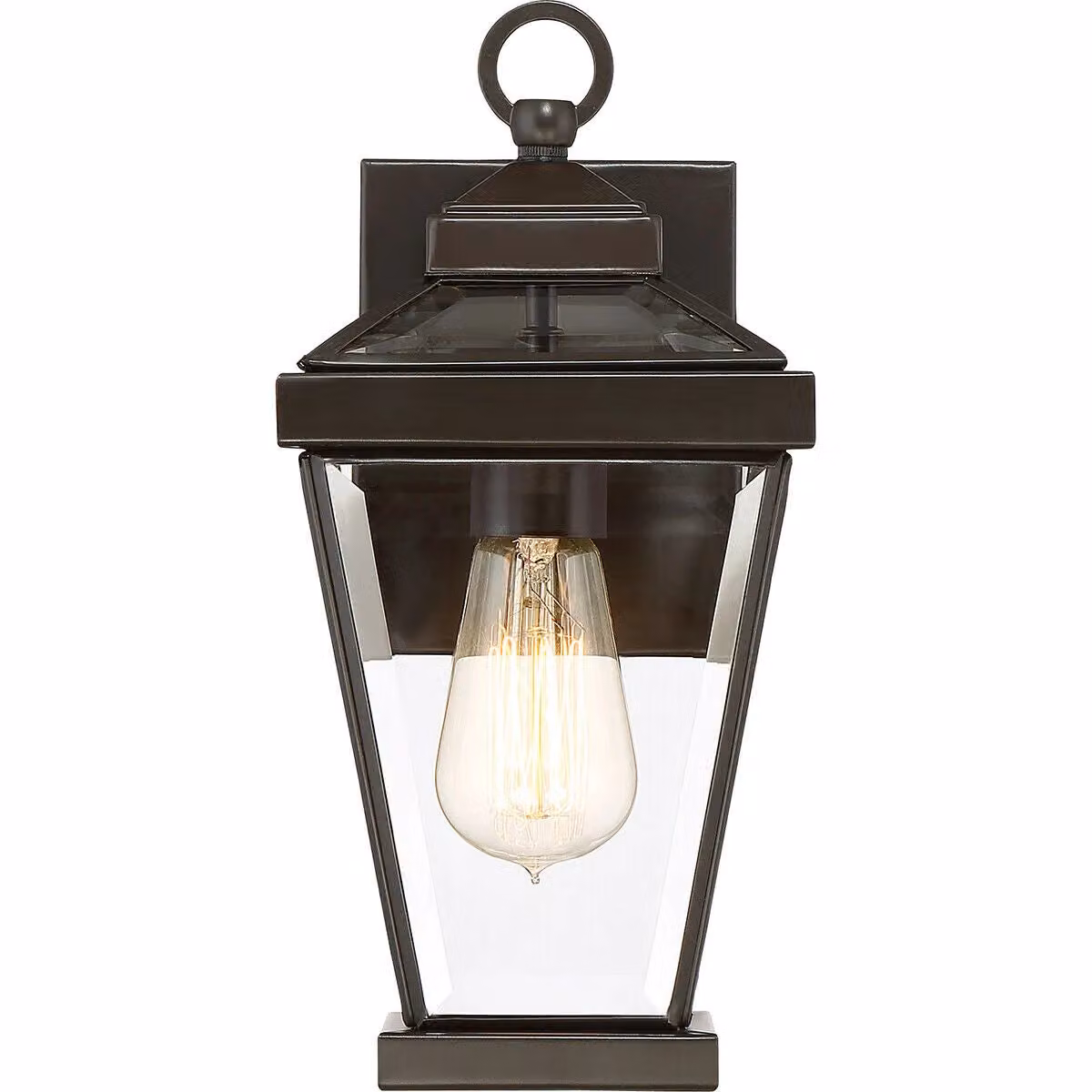 Loops Western Bronze Outdoor IP44 Wall Light Lantern with E27 LED Bulb – 2