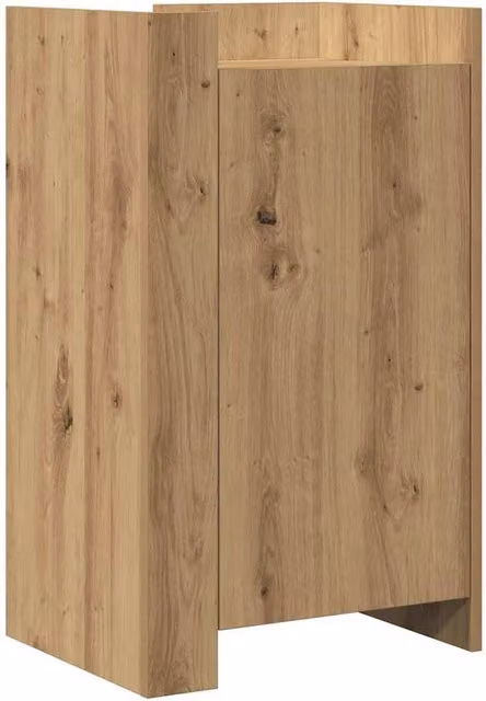 Berkfield Home Artisan Oak Sideboard in Brown, W/D/H: 45 x 35 x 75 cm – 1
