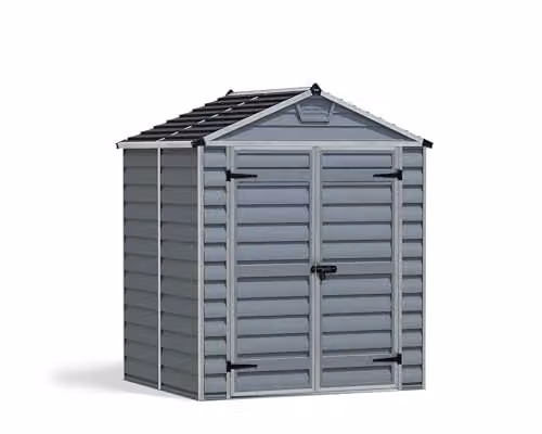 Palram Canopia SkyLight Garden Shed in Grey, W/D/H: 185 x 154 x 217 cm