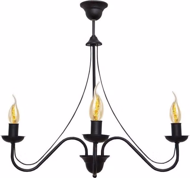 Netlighting Malbo Multi Arm Pendant Ceiling Light, Black, Diameter: 60 cm