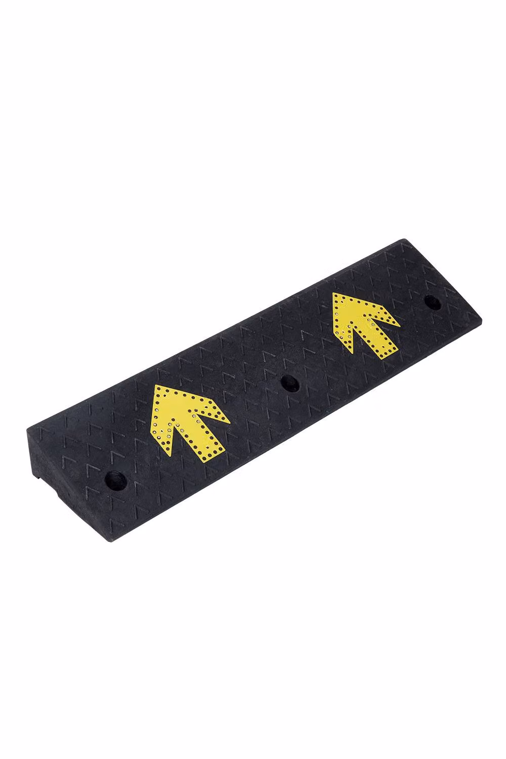 Living and Home Black Rubber Kerb Ramp, W: 100 cm, D: 25 cm, H: 10 cm – 3