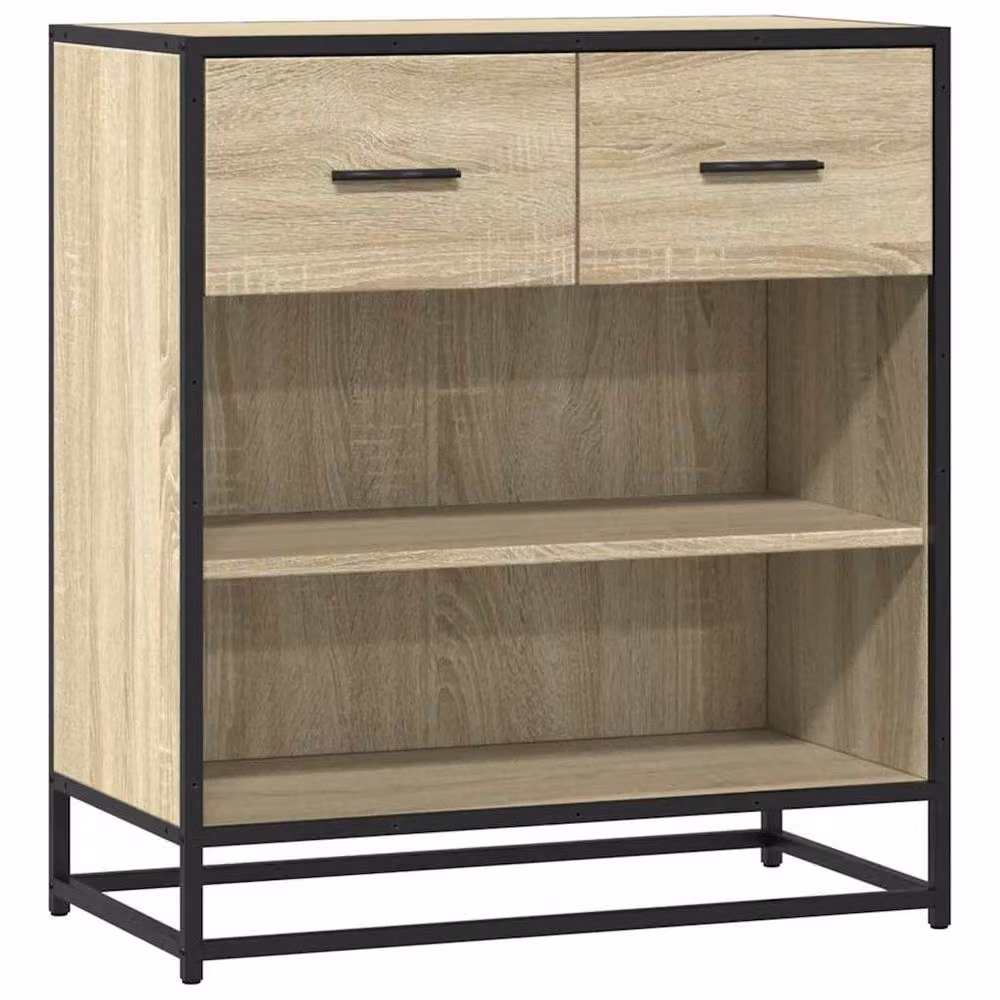 Berkfield Home Sonoma Oak Sideboard in Light Tan Beige, W/D/H: 68 x 35 x 76 cm – 3