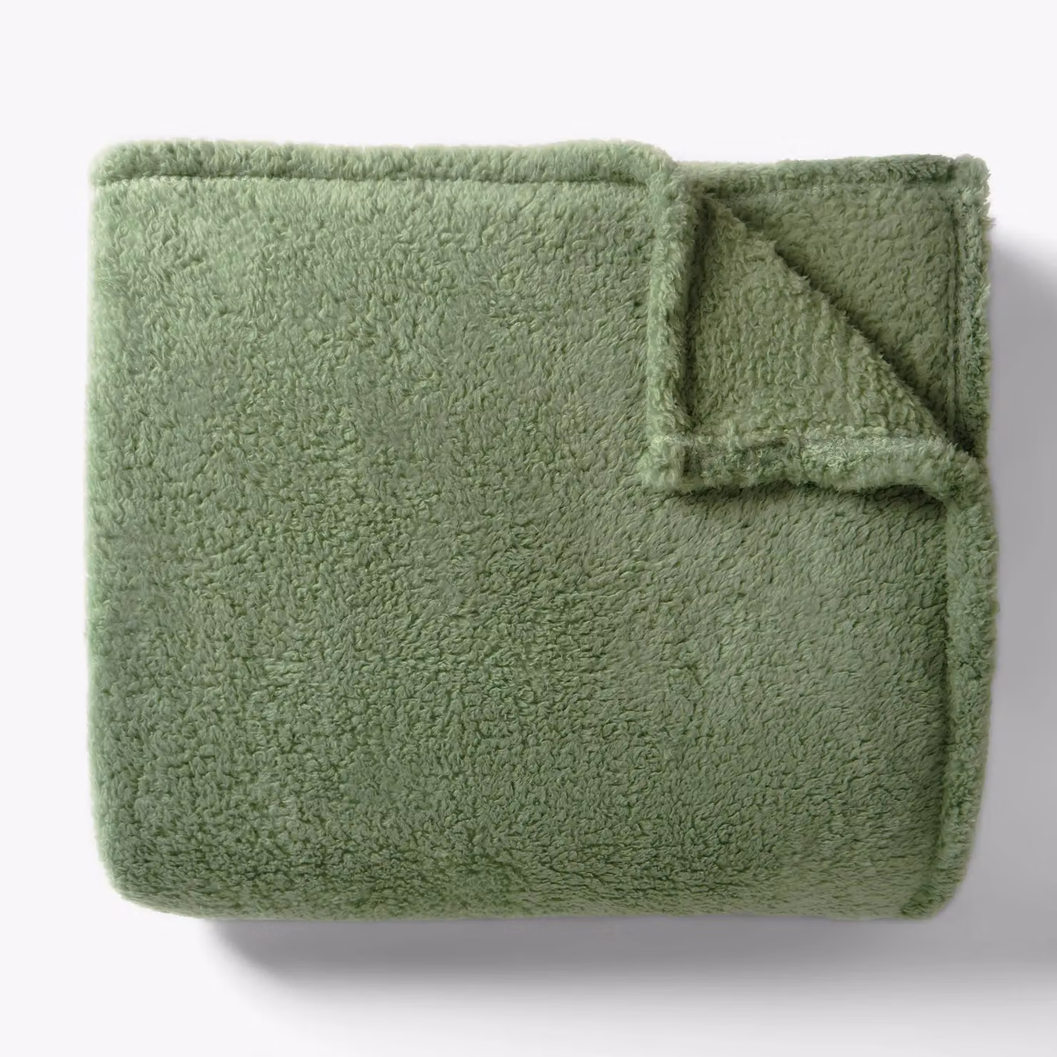 OHS Green Teddy Fleece Throw Blanket, W/D/H: 150 x 200 cm – 5