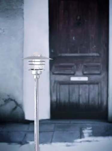 Nordlux Agger Outdoor Post Light in Silver Galvanised Steel with E27 Socket and IP54 Rating – 2