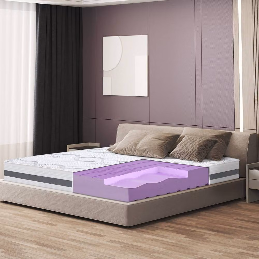 The White Stone Emperor Orthopaedic Mattress in White, Height: 25 cm – 2
