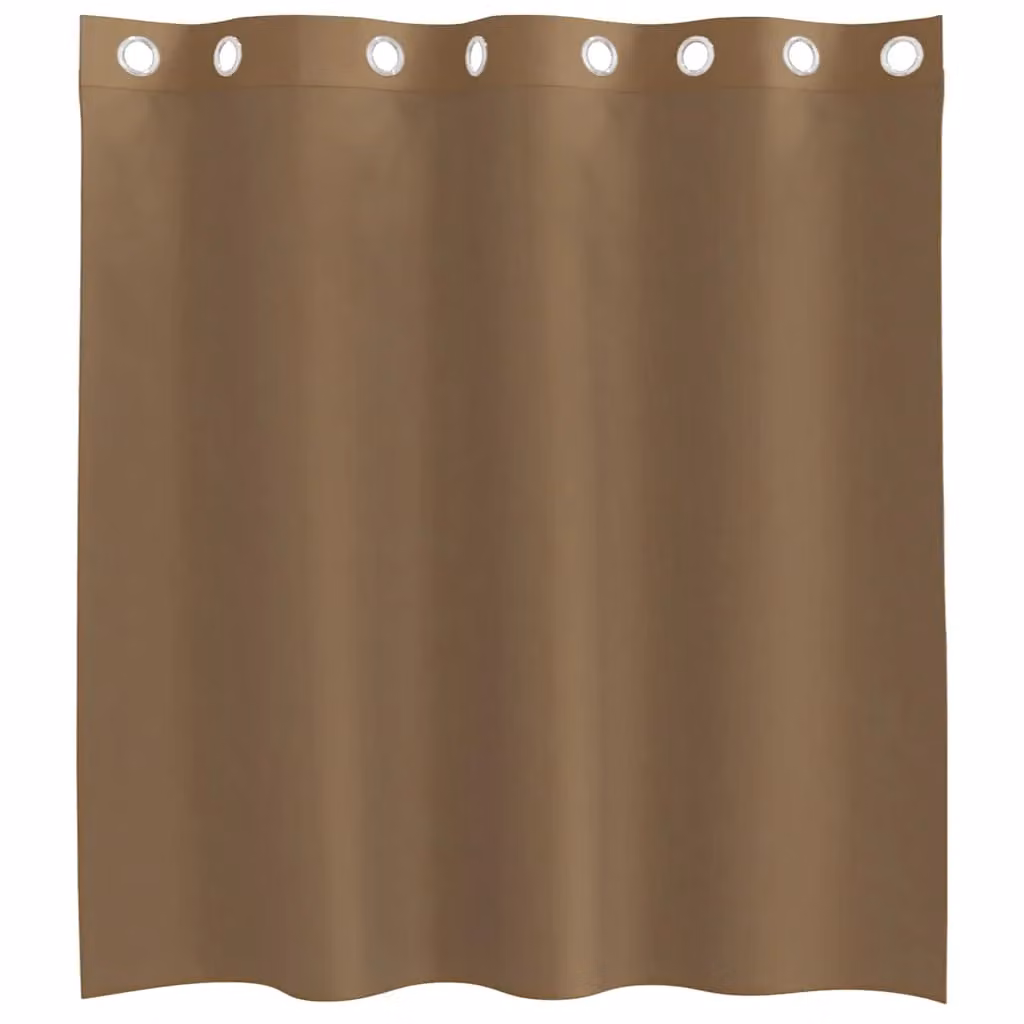 Berkfield Home Plain Brown Voile Fabric Panel Curtains with Eyelets, 2 Pack – 3