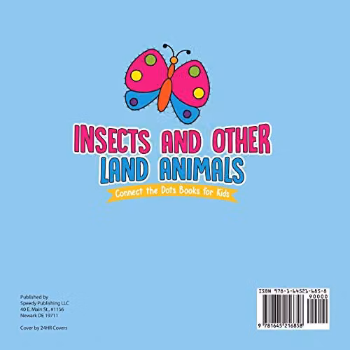 Educando Kids Insects and Other Land Animals Connect the Dots Book for Kids, Multicolour, W: 21.59 cm, H: 21.59 cm – 2