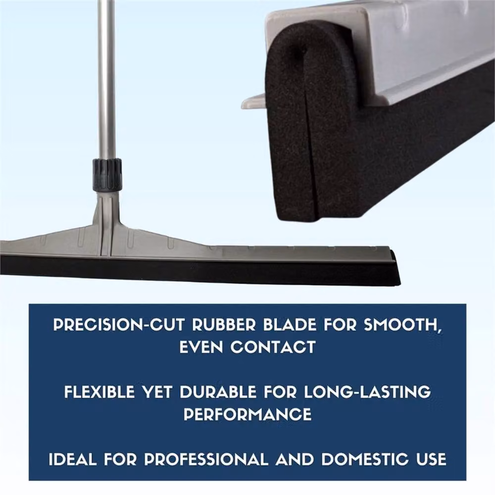 Nordara Heavy Duty Industrial Floor Squeegee with 75 cm Aluminium Pole in Silver – 4