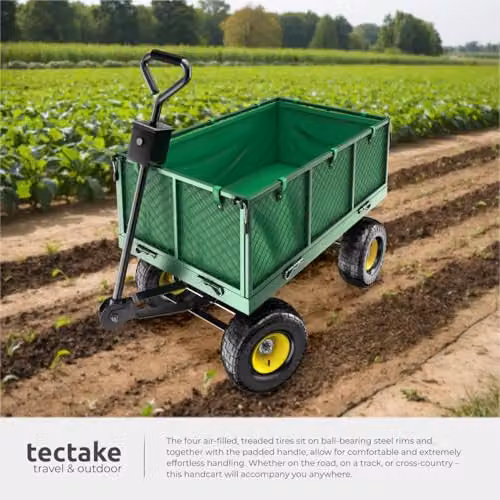 tectake Garden Trolley in Green – 4