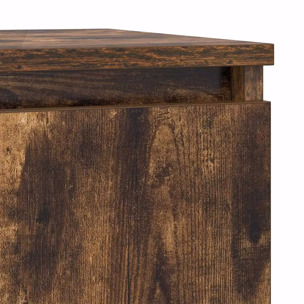 Berkfield Home Smoked Oak Sideboard with Drawer in Brown, W/D/H: 71 x 35 x 84 cm – 7